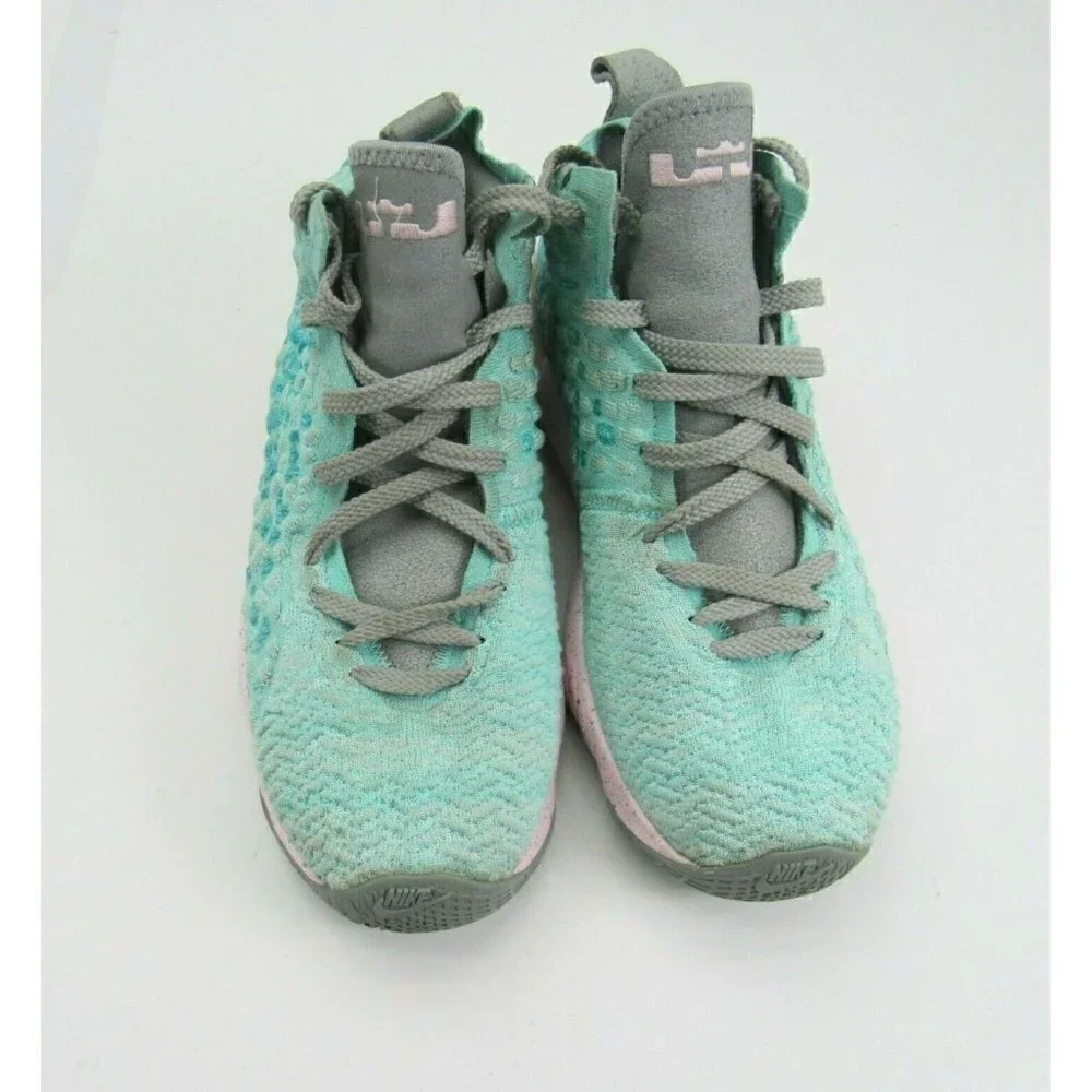 Nike Air LeBron‎ 17 XVII South Beach Size 6Y Youth Aqua Blue Pink  BQ5594-444